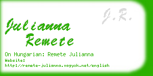 julianna remete business card